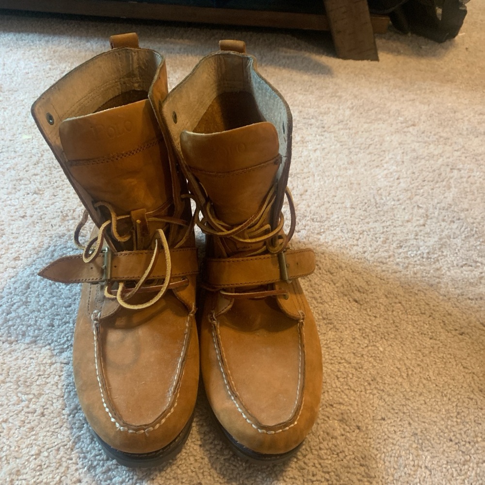 Polo by Ralph Lauren Men's Brown Leather Boots